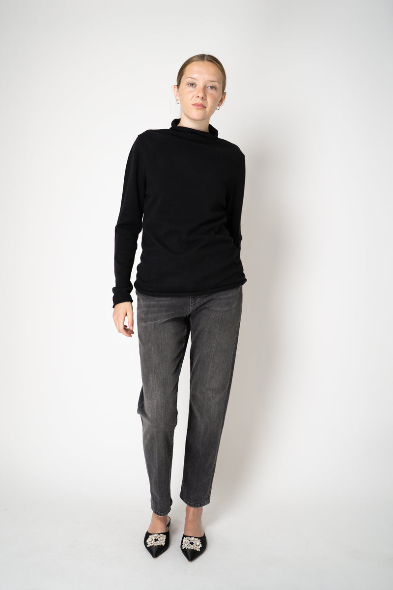 Peter O. Mahler Cashmere Knit Turtleneck Pullover in Black Vancouver. Shop Online or in Store. 