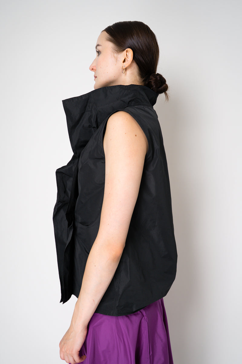 Peter O. Mahler Crash Ruffled Sleeveless Top in Black Vancouver. Shop Online or in Store. 
