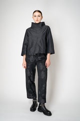 Peter O. Mahler Crash Taffeta High Neck Top in Dark Anthracite Vancouver. Shop Online or in Store. 
