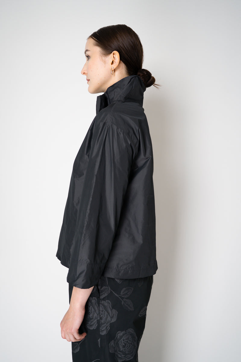 Peter O. Mahler Crash Taffeta High Neck Top in Dark Anthracite Vancouver. Shop Online or in Store. 