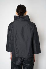 Peter O. Mahler Crash Taffeta High Neck Top in Dark Anthracite Vancouver. Shop Online or in Store. 