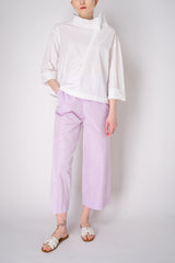 Peter O. Mahler Crash Taffeta High Neck Top in White Vancouver. Shop Online or in Store