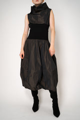 Peter O. Mahler Crash Tulip Skirt in Brown Shot Black Vancouver. Shop Online or in Store. 