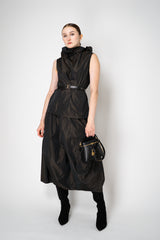 Peter O. Mahler Crash Tulip Skirt in Brown Shot Black Vancouver. Shop Online or in Store. 