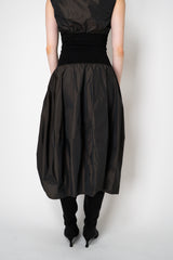 Peter O. Mahler Crash Tulip Skirt in Brown Shot Black Vancouver. Shop Online or in Store. 
