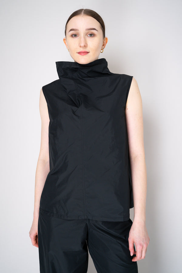 Peter O. Mahler Crash Wide Neck Sleeveless Top in Black Vancouver. Shop Online or in Store.