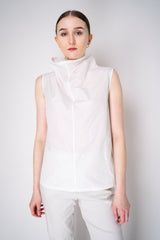 Peter O. Mahler Crash Wide Neck Sleeveless Top in White Vancouver. Shop Online or in Store.