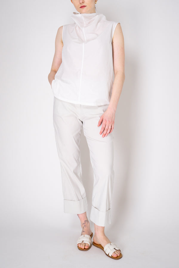 Peter O. Mahler Crash Wide Neck Sleeveless Top in White Vancouver. Shop Online or in Store.