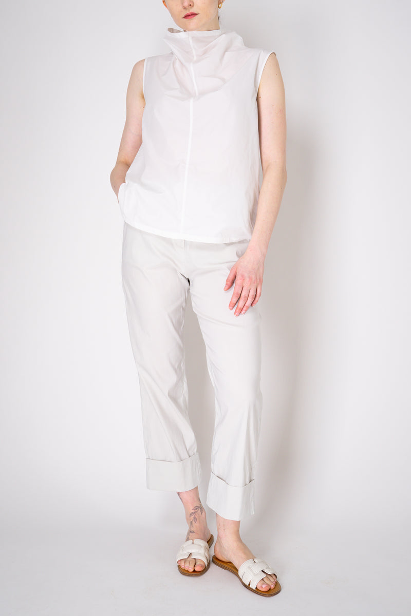 Peter O. Mahler Crash Wide Neck Sleeveless Top in White Vancouver. Shop Online or in Store.