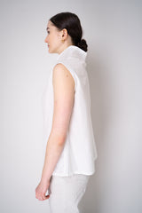 Peter O. Mahler Crash Wide Neck Sleeveless Top in White Vancouver. Shop Online or in Store.