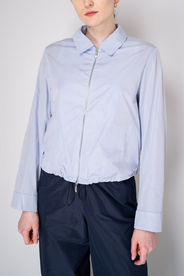 Peter O. Mahler Crash Zip-Up Shirt Jacket in Lavender Blue Vancouver. Shop Online or in Store.