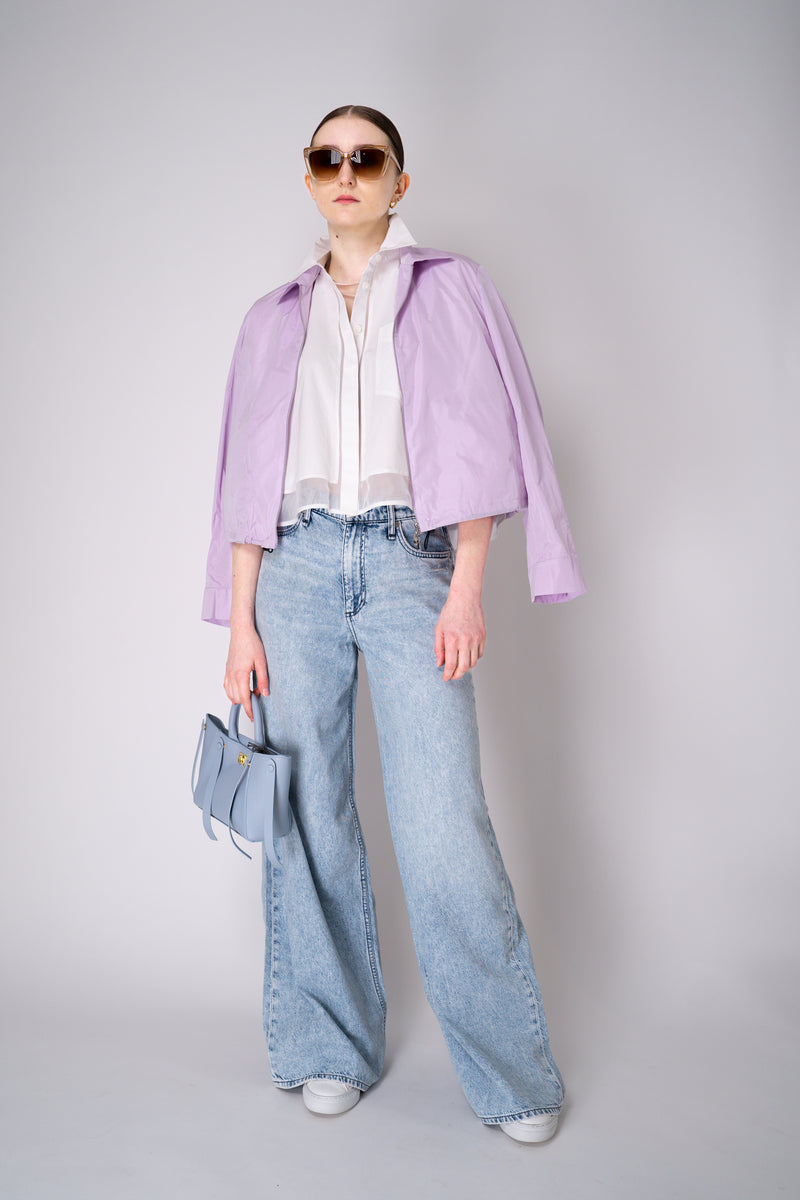 Peter O. Mahler Crash Zip-Up Shirt Jacket in Lilac Vancouver. Shop Online or in Store.