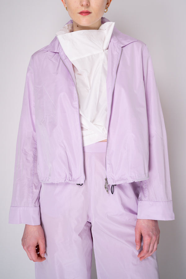 Peter O. Mahler Crash Zip-Up Shirt Jacket in Lilac Vancouver. Shop Online or in Store.