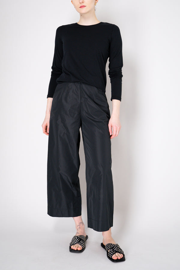 Peter O. Mahler Cropped Straight Leg Crash Pants in Black Vancouver. Shop Online or in Store.