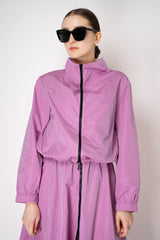 Peter O. Mahler High Neck Crash Zip Sporty Jacket in Pink Vancouver. Shop Online or in Store.