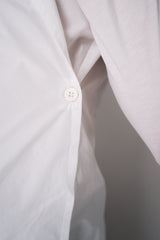 Peter O. Mahler Hybrid Crash Stretch Jersey Wrap Top in White Vancouver. Shop Online or in Store.