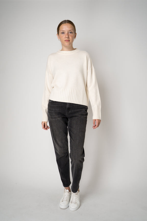 Peter O. Mahler Knit Cashmere Crew Neck in Off-White Vancouver. Shop Online or in Store. 