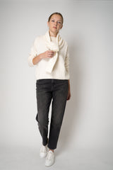 Peter O. Mahler Knit Cashmere Crew Neck in Off-White Vancouver. Shop Online or in Store. 