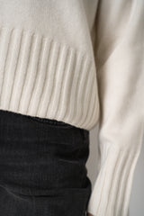 Peter O. Mahler Knit Cashmere Crew Neck in Off-White Vancouver. Shop Online or in Store. 
