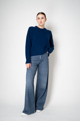 Peter O. Mahler Knit Cashmere Crew Neck in Royal Blue Vancouver. Shop Online or in Store. 