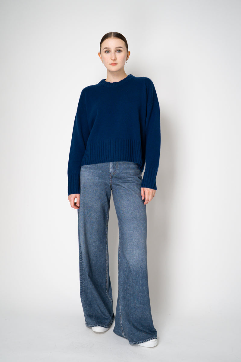 Peter O. Mahler Knit Cashmere Crew Neck in Royal Blue Vancouver. Shop Online or in Store. 