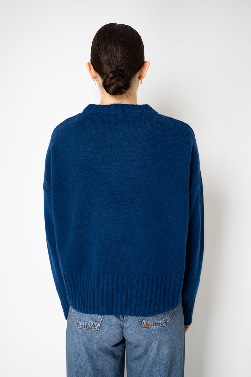 Peter O. Mahler Knit Cashmere Crew Neck in Royal Blue Vancouver. Shop Online or in Store. 