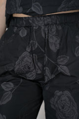 Peter O. Mahler Pull-On Style Floral Print Crash Pants in Black Vancouver. Shop Online or in Store. 