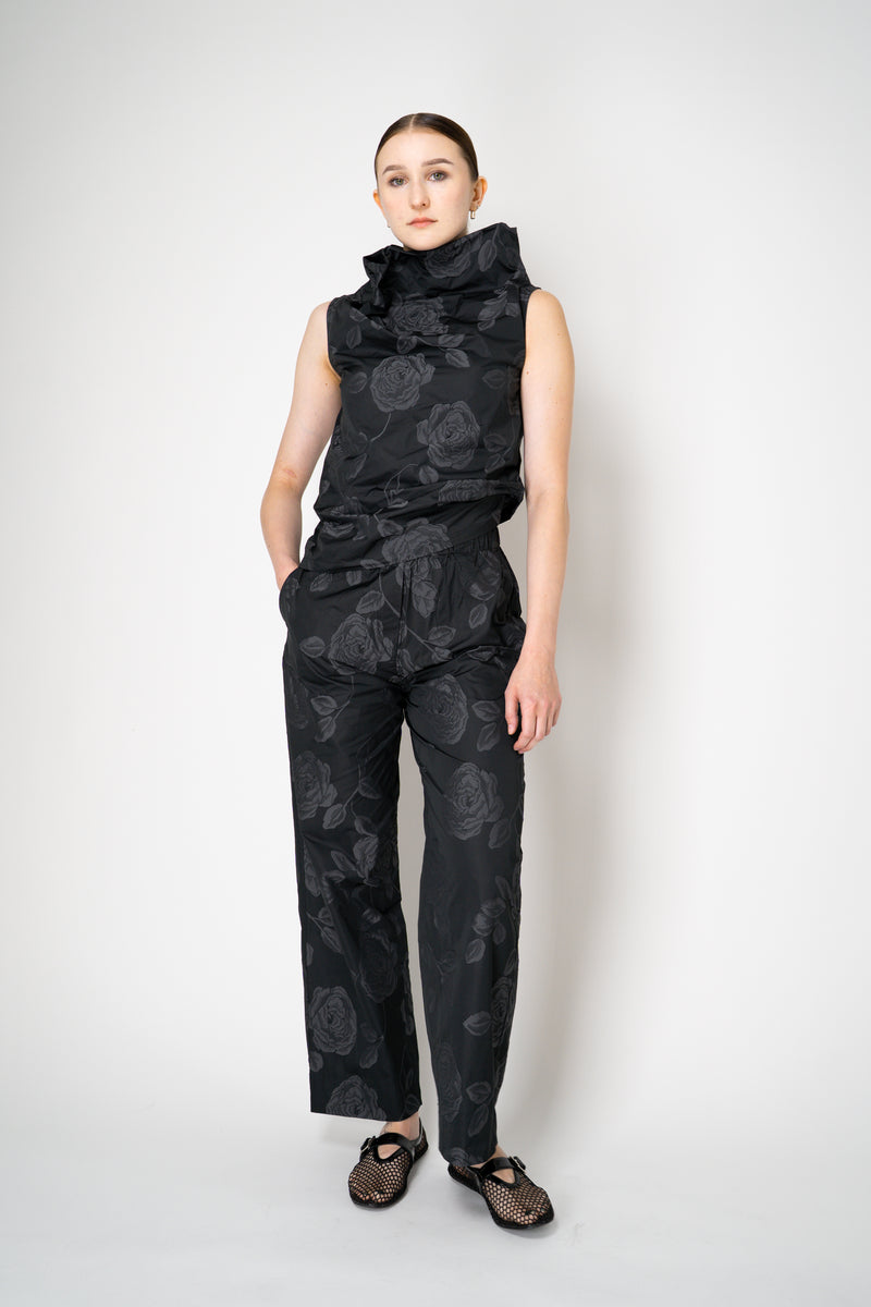 Peter O. Mahler Pull-On Style Floral Print Crash Pants in Black Vancouver. Shop Online or in Store. 