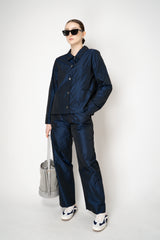 Peter O. Mahler Pull-On Style Straight Leg Crash Pants in Navy Vancouver. Shop Online or in Store.
