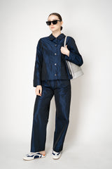 Peter O. Mahler Pull-On Style Straight Leg Crash Pants in Navy Vancouver. Shop Online or in Store.
