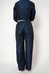 Peter O. Mahler Pull-On Style Straight Leg Crash Pants in Navy Vancouver. Shop Online or in Store.