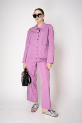 Peter O. Mahler Pull-On Style Straight Leg Crash Pants in Pink Vancouver. Shop Online or in Store.