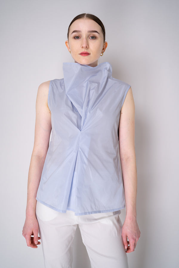 Peter O. Mahler Sleeveless Cowl Neck Top in Lavender Blue Vancouver. Shop Online or in Store.