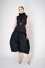 Peter O. Mahler Sleeveless Crash Cowl Neck Top in Black Vancouver. Shop Online or in Store.