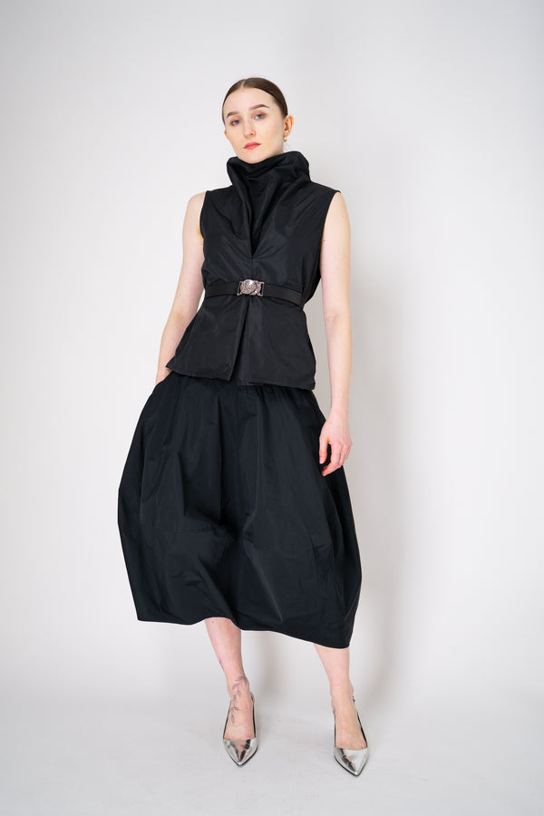 Peter O. Mahler Sleeveless Crash Cowl Neck Top in Black Vancouver. Shop Online or in Store.