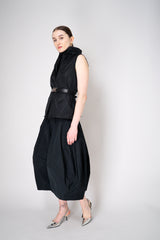 Peter O. Mahler Sleeveless Crash Cowl Neck Top in Black Vancouver. Shop Online or in Store.