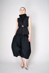 Peter O. Mahler Sleeveless Crash Cowl Neck Top in Black Vancouver. Shop Online or in Store.