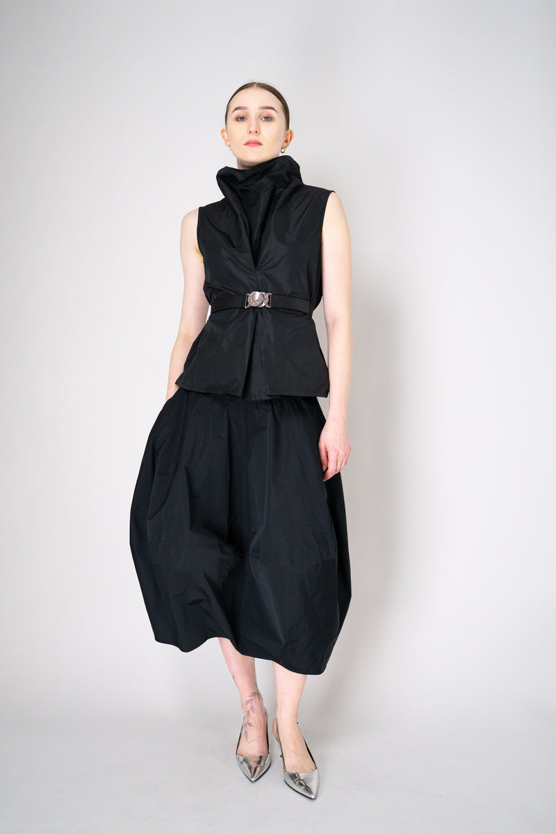 Peter O. Mahler Sleeveless Crash Cowl Neck Top in Black Vancouver. Shop Online or in Store.