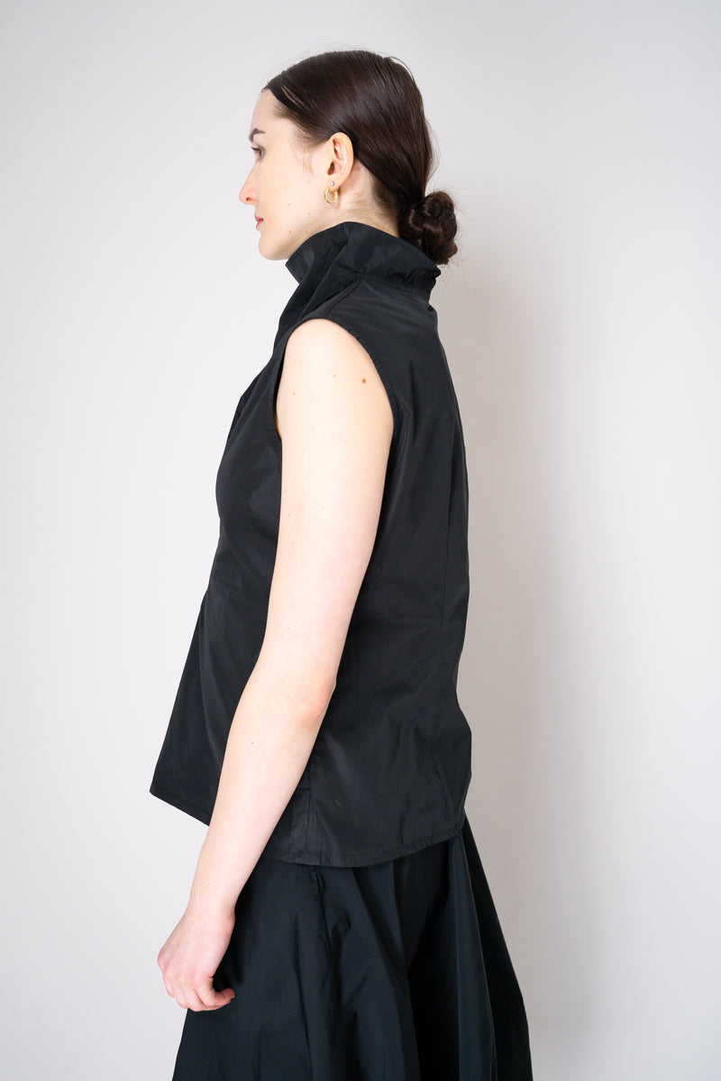 Peter O. Mahler Sleeveless Crash Cowl Neck Top in Black Vancouver. Shop Online or in Store.