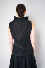 Peter O. Mahler Sleeveless Crash Cowl Neck Top in Black Vancouver. Shop Online or in Store.