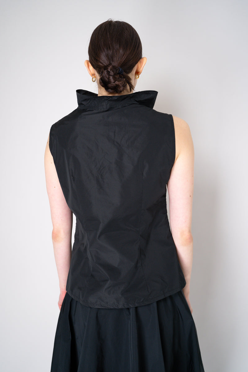 Peter O. Mahler Sleeveless Crash Cowl Neck Top in Black Vancouver. Shop Online or in Store.