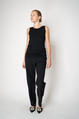 Peter O. Mahler Stretch Jersey Round Neck Lyocell-Cotton Tank Top in Black Vancouver. Shop Online or in Store. 