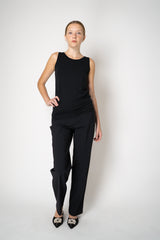 Peter O. Mahler Stretch Jersey Round Neck Lyocell-Cotton Tank Top in Black Vancouver. Shop Online or in Store. 