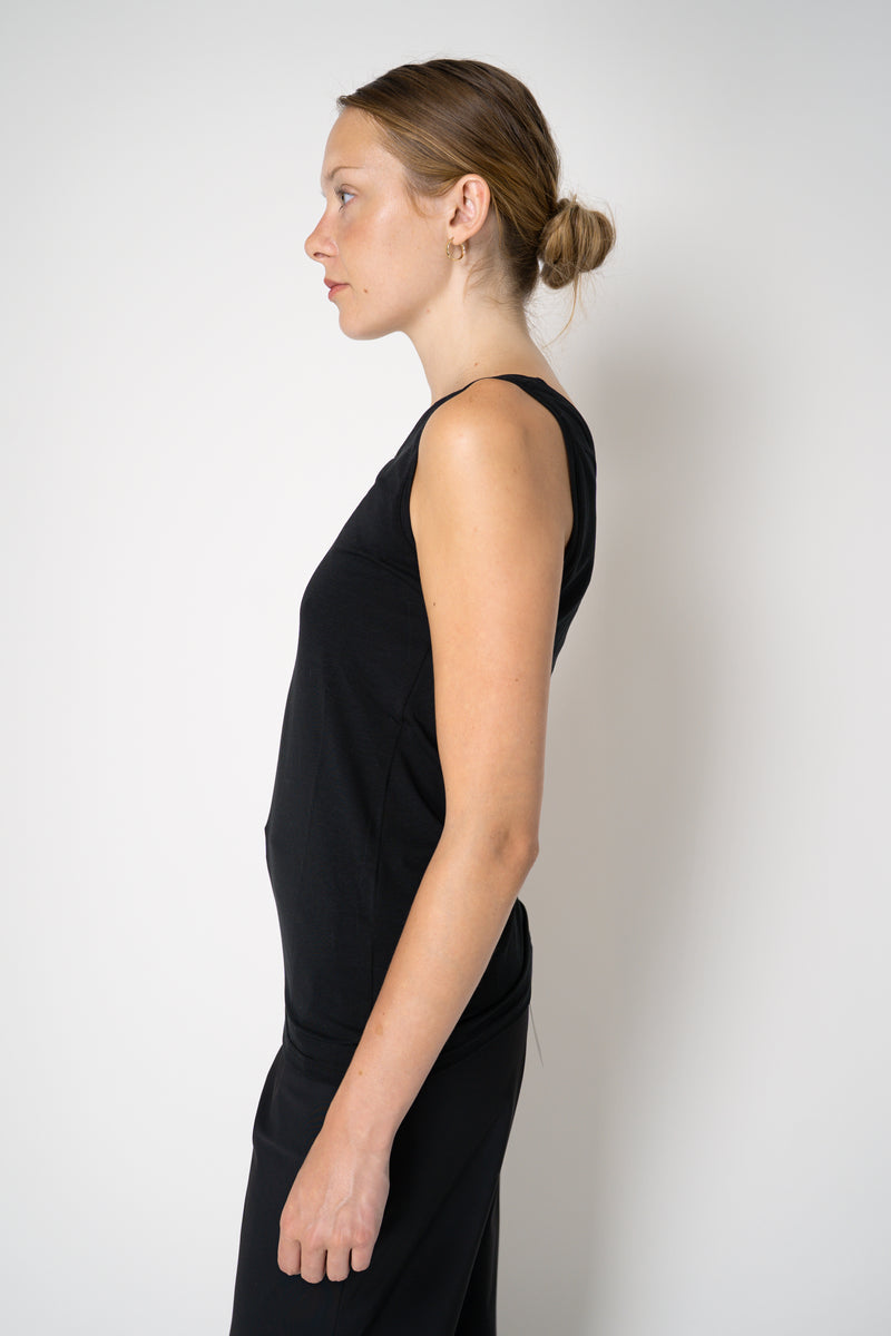 Peter O. Mahler Stretch Jersey Round Neck Lyocell-Cotton Tank Top in Black Vancouver. Shop Online or in Store. 