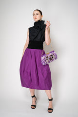 Peter O. Mahler Taffeta Tulip Skirt in Bright Purple Vancouver. Shop Online or in Store.