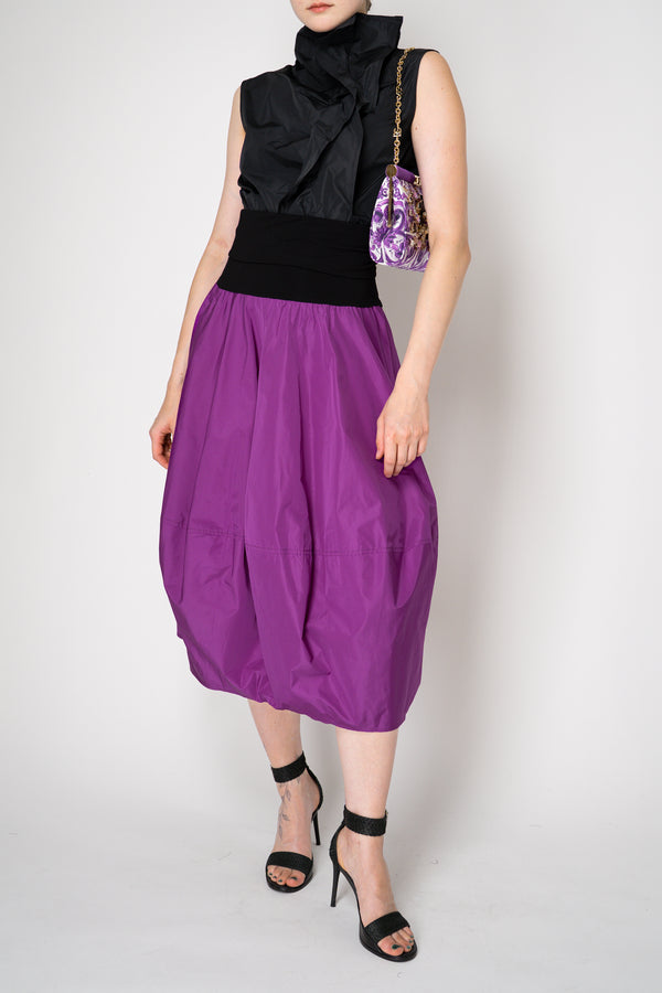 Peter O. Mahler Taffeta Tulip Skirt in Bright Purple Vancouver. Shop Online or in Store.