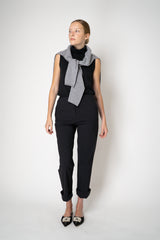 Peter O. Mahler Techno Stretch Cropped Cuffed Trousers in Black Vancouver. Shop Online or in Store