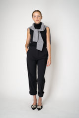 Peter O. Mahler Techno Stretch Cropped Cuffed Trousers in Black Vancouver. Shop Online or in Store