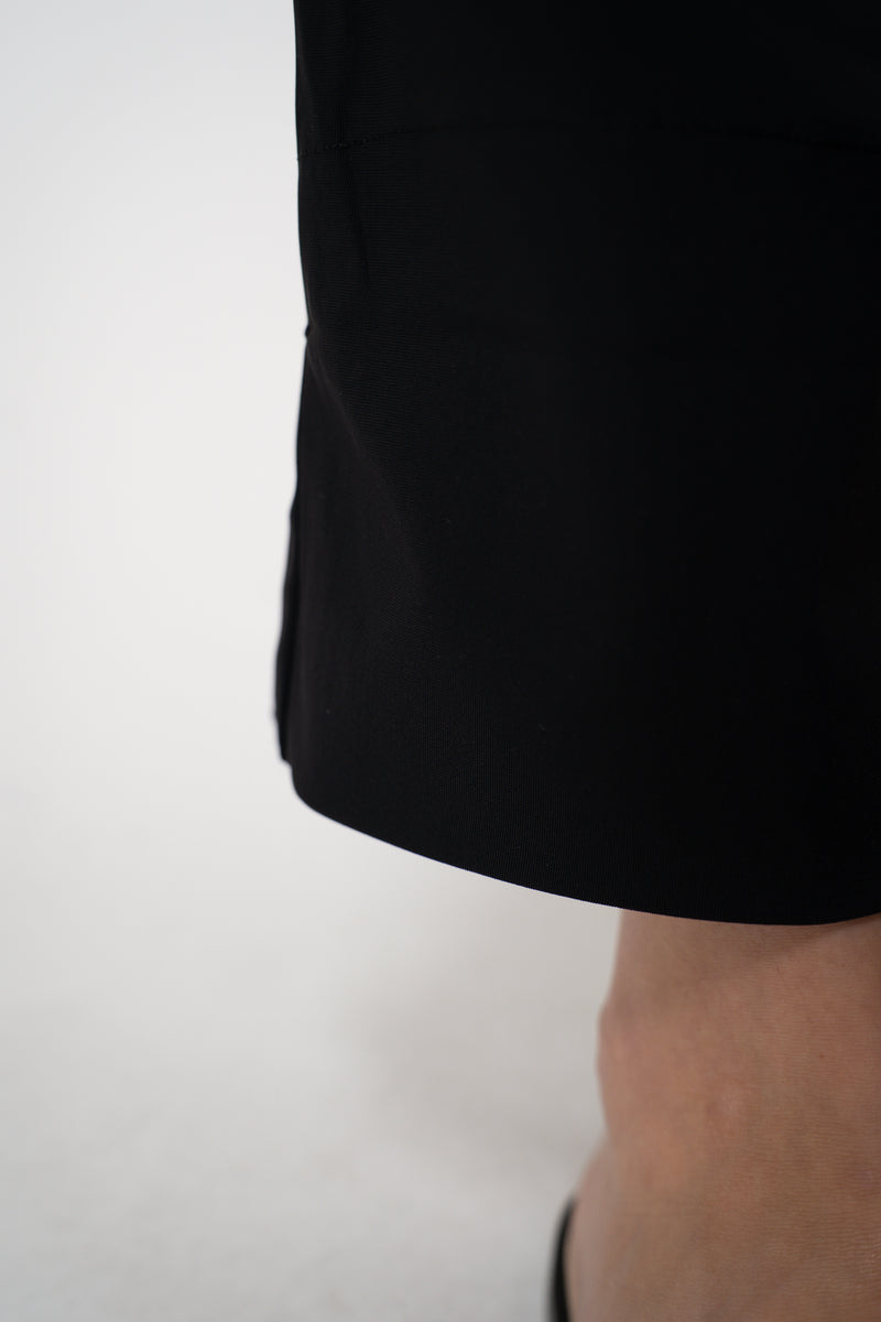 Peter O. Mahler Techno Stretch Cropped Cuffed Trousers in Black Vancouver. Shop Online or in Store