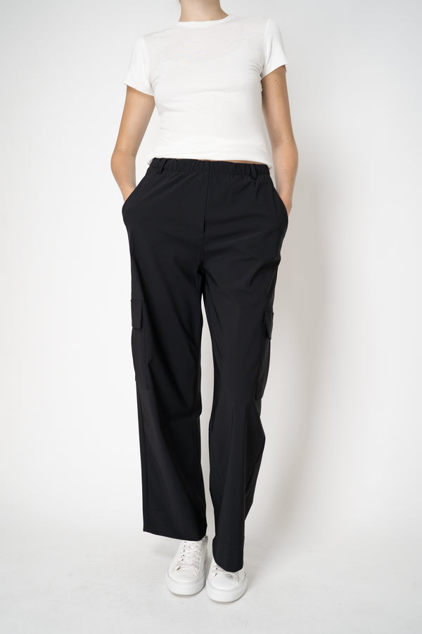 Peter O. Mahler Techno Stretch Sporty Cargo Pants in Black Vancouver. Shop Online or in Store.